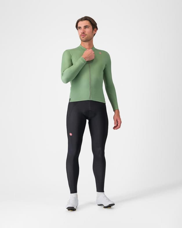 Maillot Castelli Espresso Thermal manga larga verde pimienta - #6