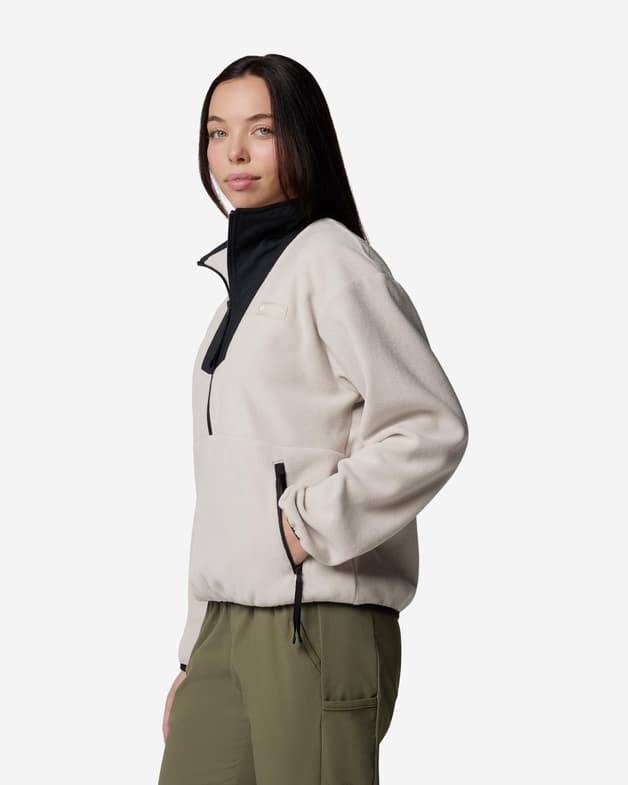 Forro polar Columbia Sequoia Grove Half Zip Fleece beige claro negro mujer - #2