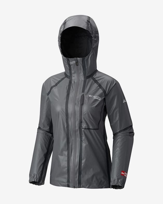 Chubasquero Columbia Outdry EX Caldorado Shell gris oscuro mujer - #3