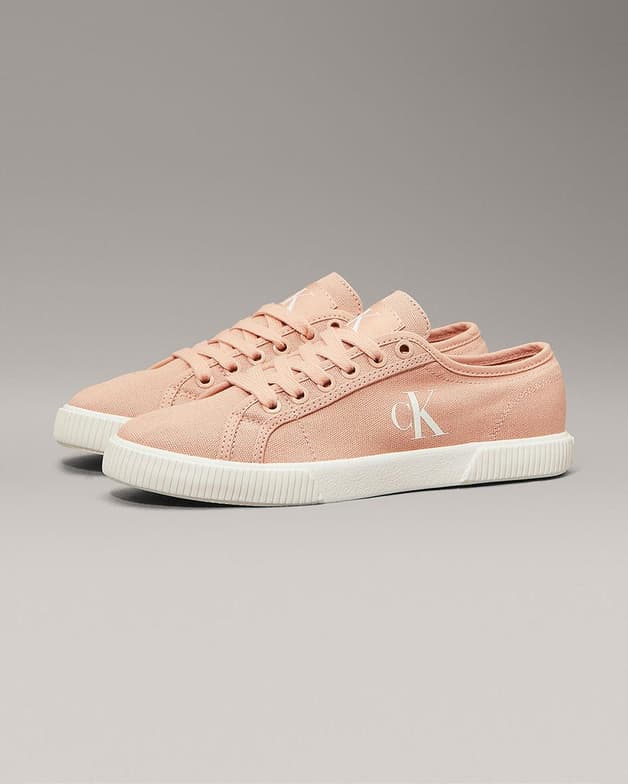 Zapatillas Calvin Klein Essentials Vulc Low rosa claro blanco mujer - #6