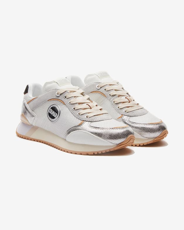 Zapatillas Colmar Travis Plus Comet Silver gris beige mujer - #2