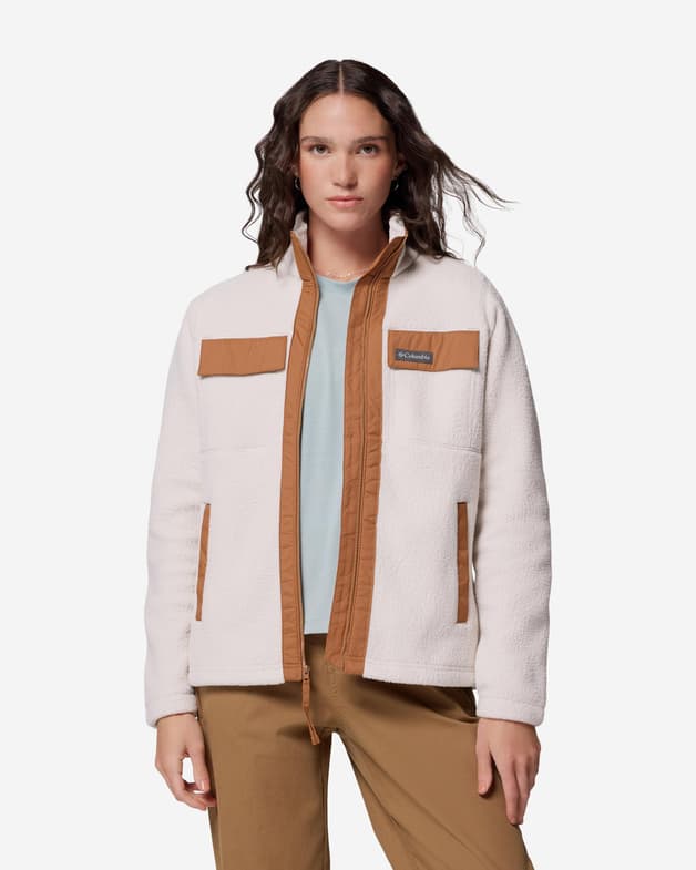 Forro polar Columbia Juniper Peak Full Zip rosa claro marrón mujer - #1