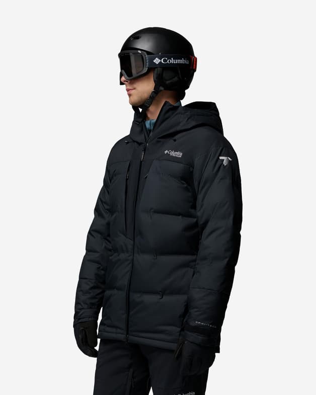 Chaqueta con capucha Columbia Glacier Ridge Down negro puro - #2