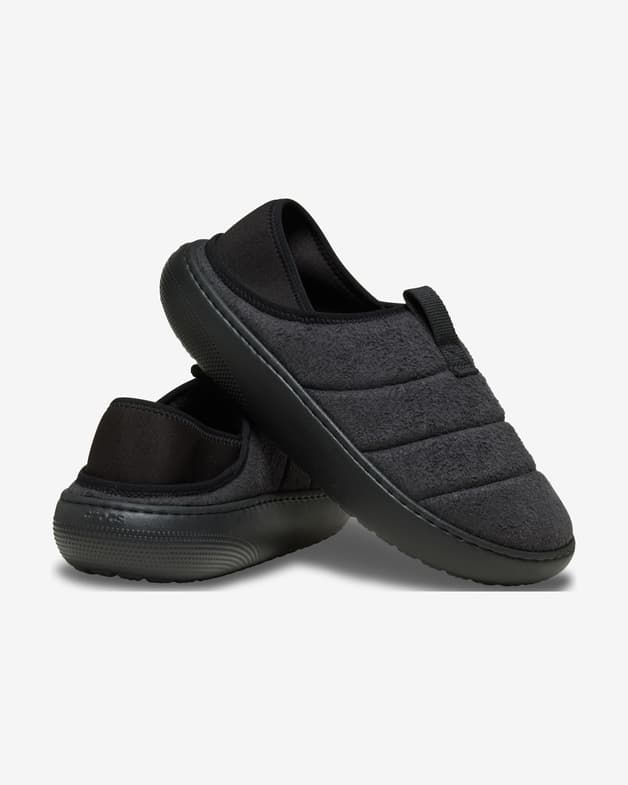 Pantuflas Crocs Classic Sueded Moc negro puro - #3