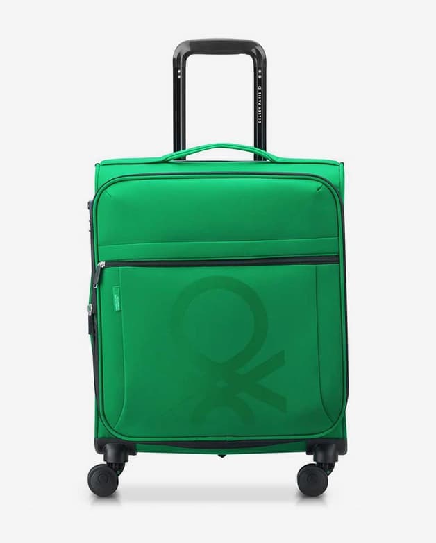 Maleta Delsey Paris x Benetton Color Block Expandible 43L verde intenso - #1