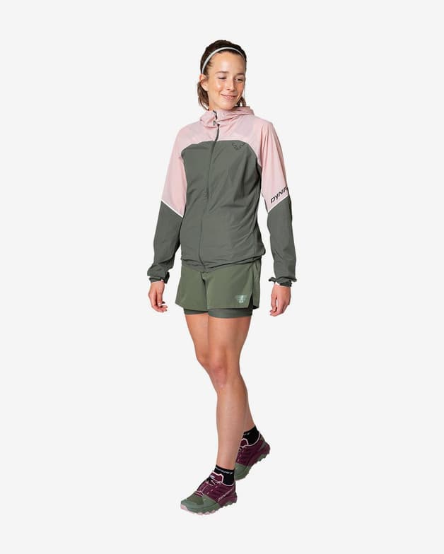 Chaqueta fina Dynafit Alpine Wind verde rosa mujer - #2