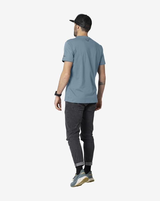 Camiseta Dynafit Graphic manga corta azul acero - #4
