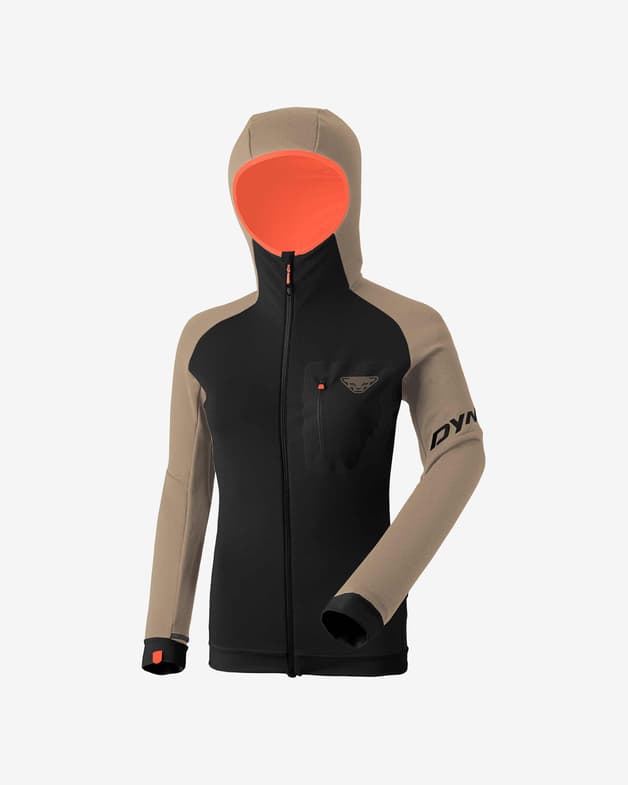Chaqueta con capucha Dynafit Radical Polartec negro marrón claro mujer - #1