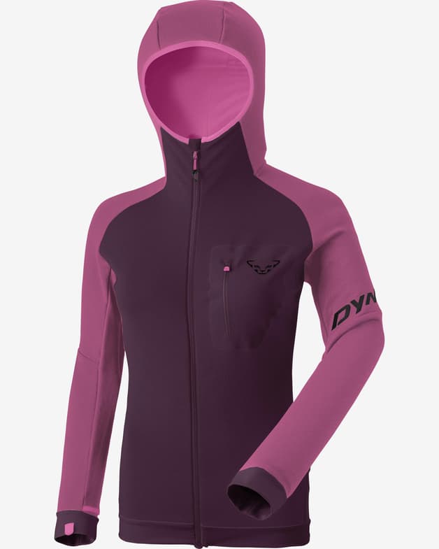 Chaqueta con capucha Dynafit Radical Polartec negro lila rosáceo mujer - #1