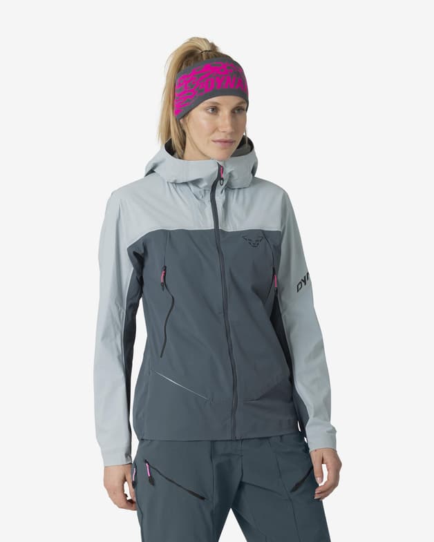 Chaqueta con capucha Dynafit Ridge Dynastretch gris oscuro gris claro mujer - #1