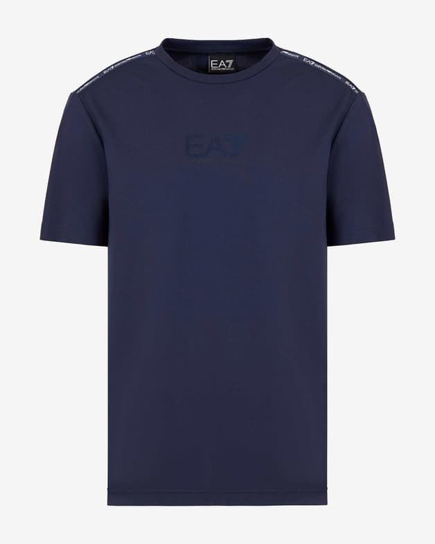 Camiseta EA7 Minimal Logo Series manga corta azul oscuro - #5