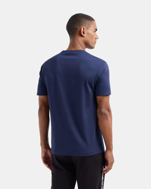 Camiseta EA7 Minimal Logo Series manga corta azul oscuro - #2