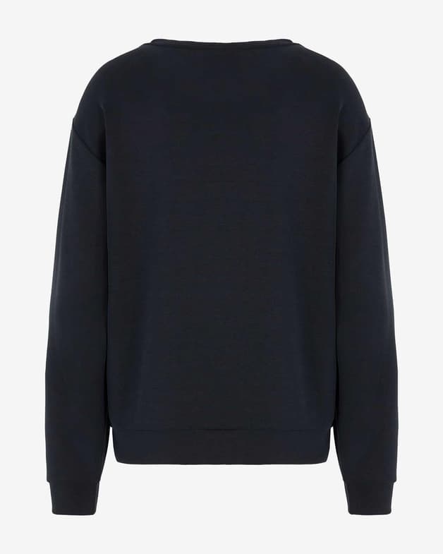 Sudadera EA7 Core Lady Crew negro puro mujer - #2