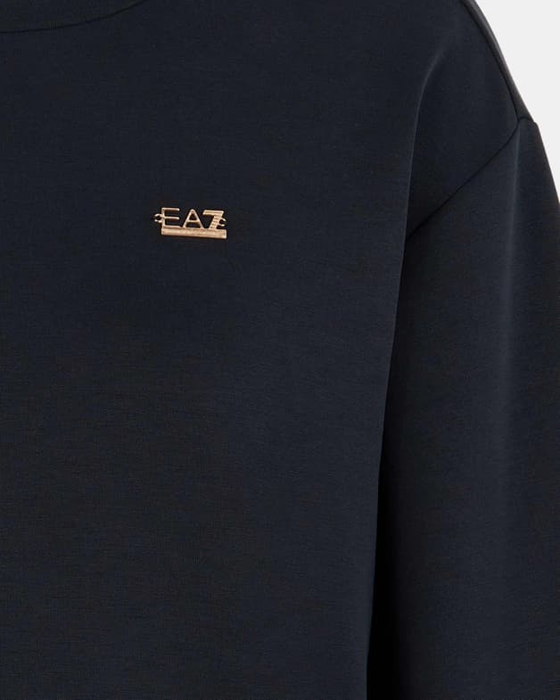 Sudadera EA7 Core Lady Crew negro puro mujer - #3