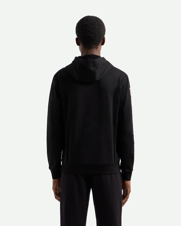 Sudadera con capucha EA7 Logo Series negro blanco - #6