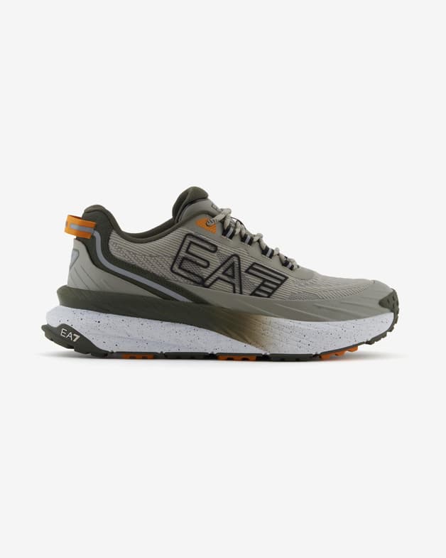 Zapatillas EA7 Modern Logo Running Performance gris negro verde - #1