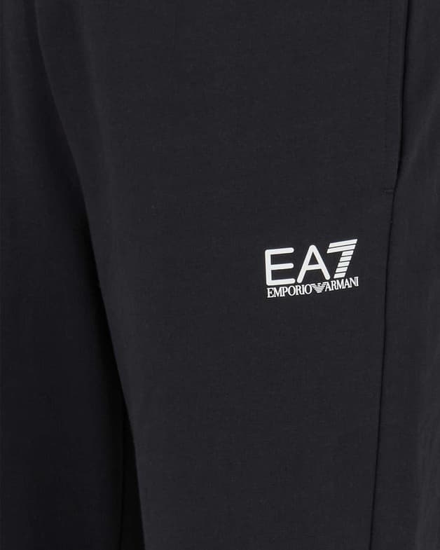 Pantalón largo EA7 Core Identity Logo negro puro - #2