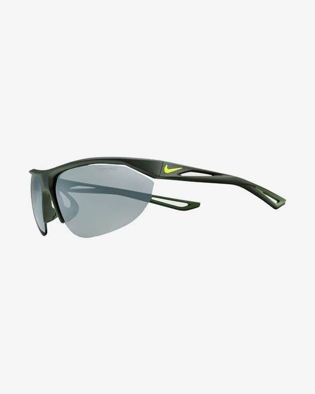 Gafas Nike Tailwind Swift verde oscuro con lentes Grey Silver Flash espejadas - #1