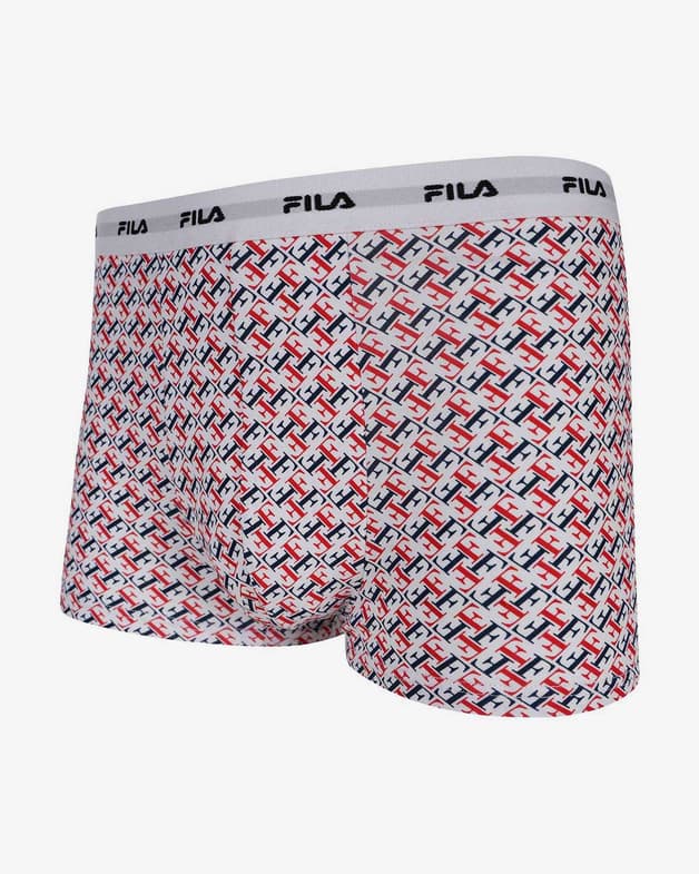 Bóxer Fila Elastic Print Logo azul marino rojo blanco (2 unidades) - #2