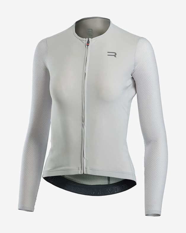 Maillot Finisseur Pro Race Racer manga larga blanco mujer - #1