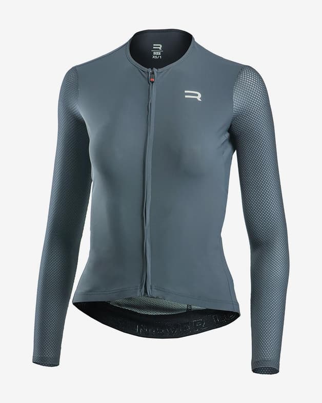 Finisseur Pro Race Racer cykeltrøje med lange ærmer mørkegrå dame - #1