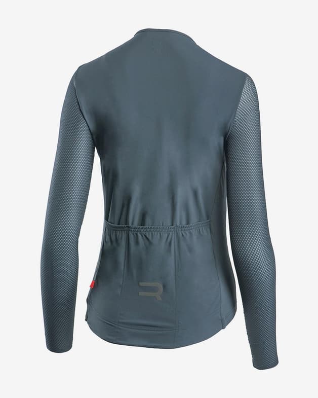 Finisseur Pro Race Racer cykeltrøje med lange ærmer mørkegrå dame - #2