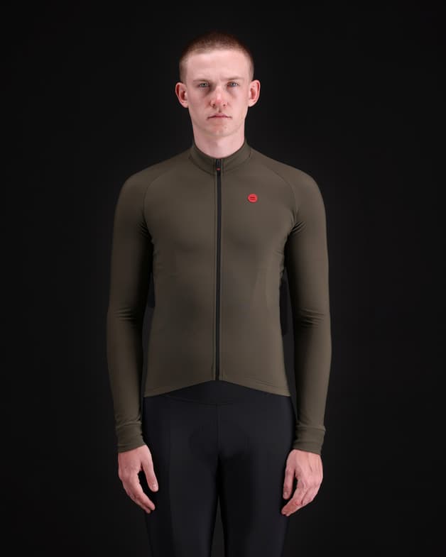 Maillot Finisseur Pro Thermal manga larga verde - #3