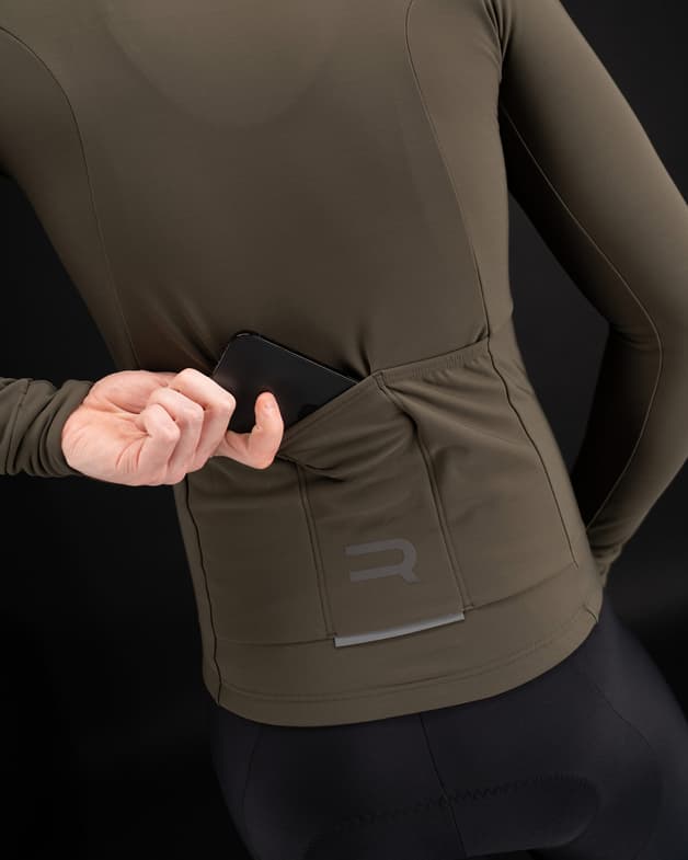 Maillot Finisseur Pro Thermal manga larga verde - #8