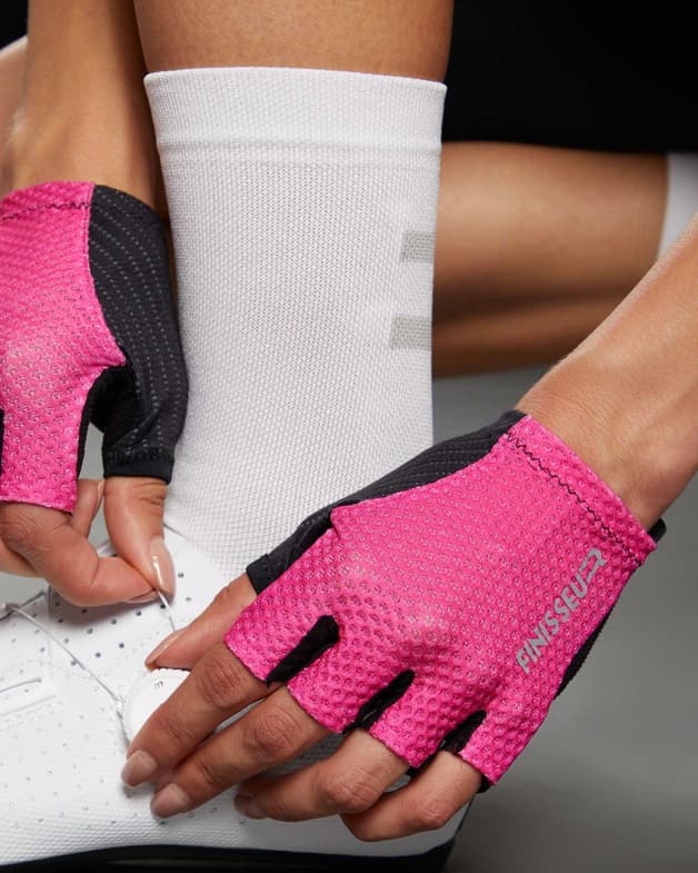Guantes Finisseur Pro Race Racer rosa negro - #4