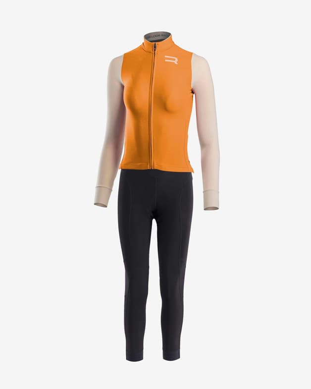 Equipación Finisseur Pro Race Skin Thermal naranja negro mujer - #1