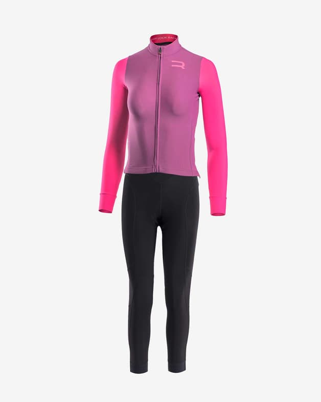 Equipación Finisseur Pro Race Skin Thermal lila rosa negro mujer - #1