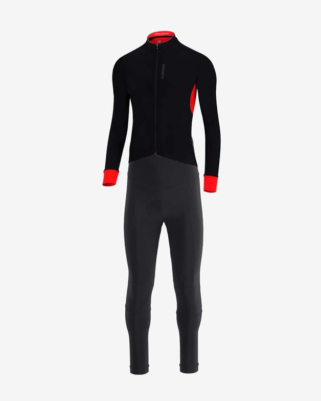 Equipación Finisseur Pro Thermal Recycled negro rojo - #1