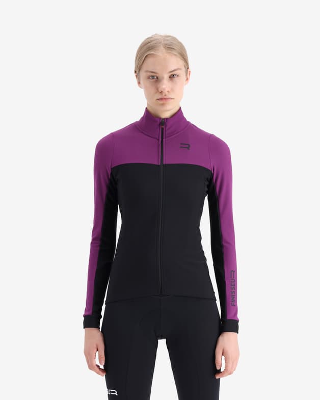 Maillot Finisseur Core Thermal manga larga negro lila mujer - #3