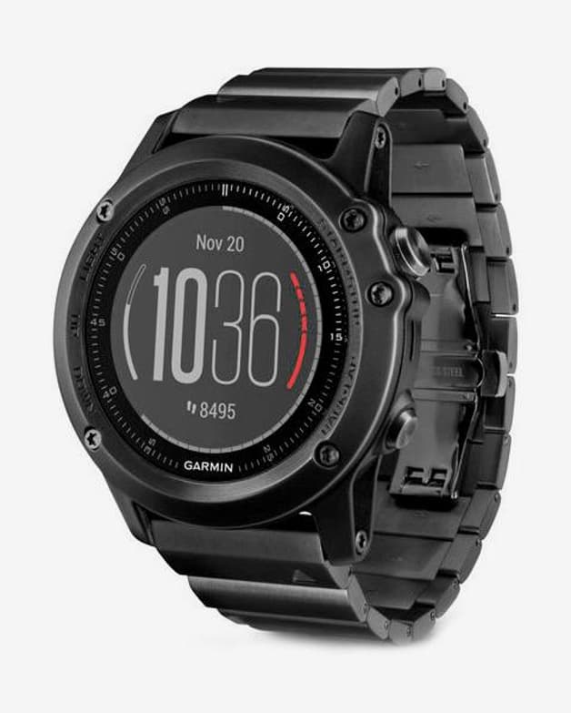 Garmin fenix 3 Zafiro HR con pulsera de acero inoxidable - #1