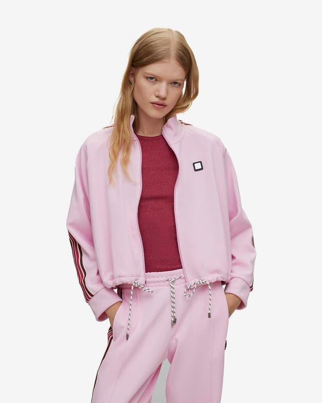 Sudadera HUGO Daseidon Full Zip rosa mujer - #1