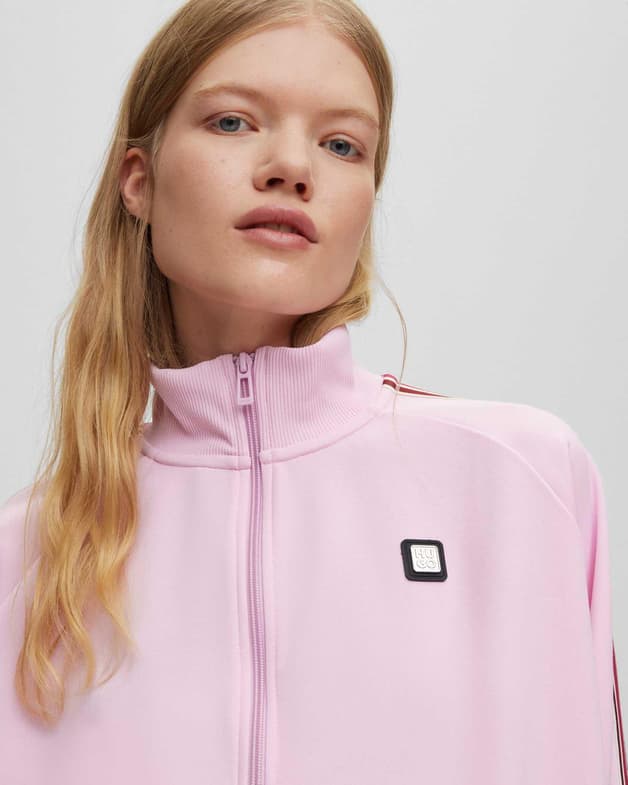 Sudadera HUGO Daseidon Full Zip rosa mujer - #5