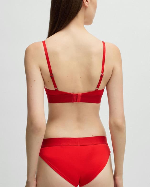 Sujetador HUGO Triangle rojo intenso - #5