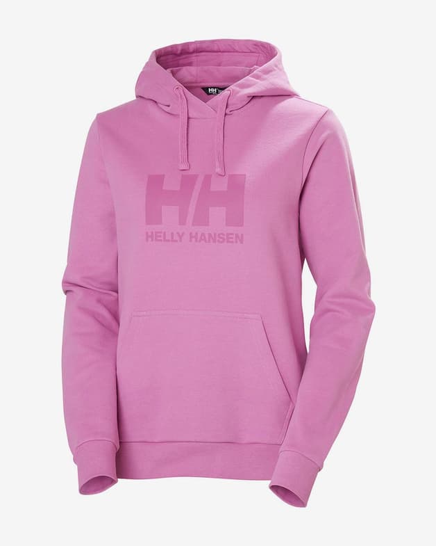 Sudadera con capucha Helly Hansen Logo 2.0 rosa chicle mujer - #1