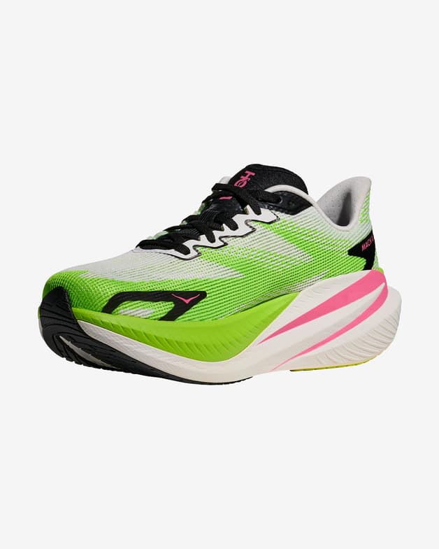 Zapatillas HOKA Mach X 3 blanco verde rosa mujer - #4