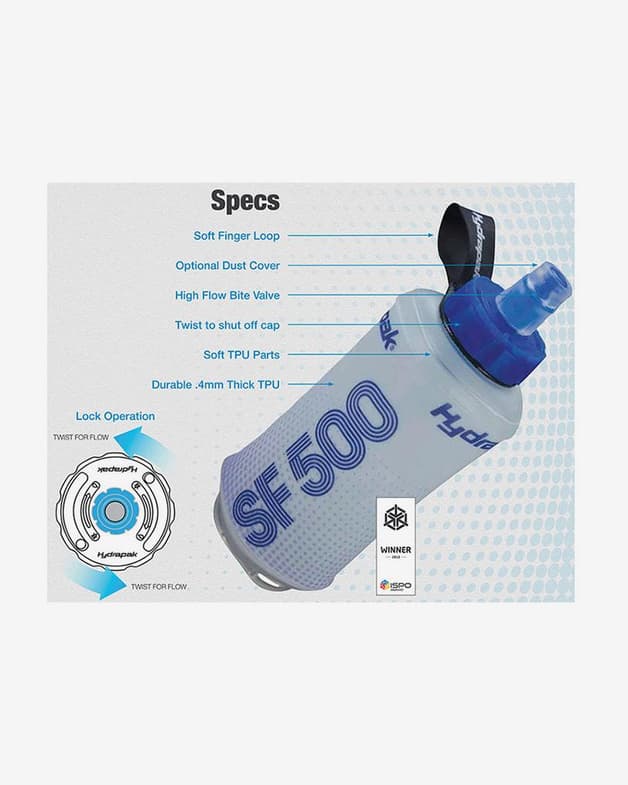 Bidón plegable y flexible Hydrapak SoftFlask SF500 gris - #4