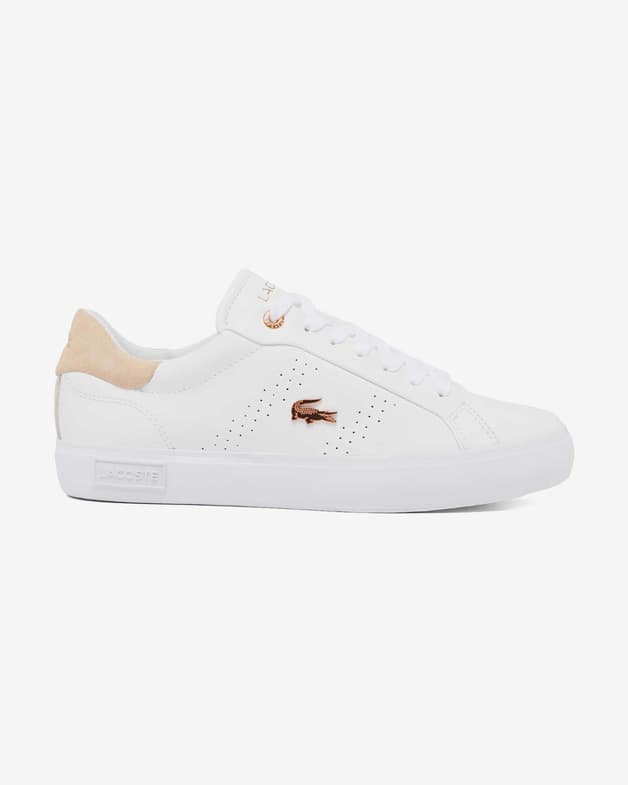 Zapatillas Lacoste Powercourt 2.0 blanco beige mujer - #1
