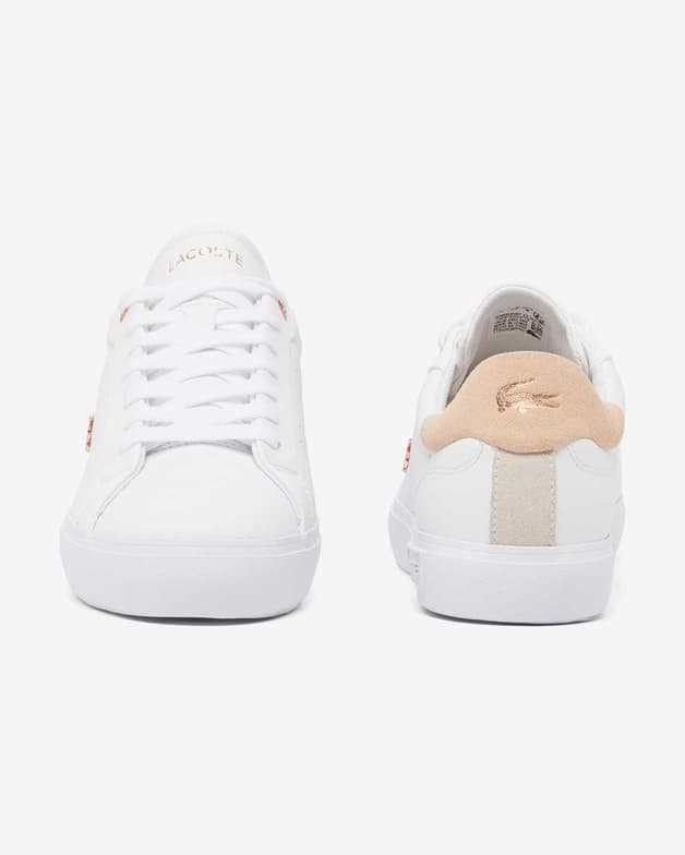 Zapatillas Lacoste Powercourt 2.0 blanco beige mujer - #2