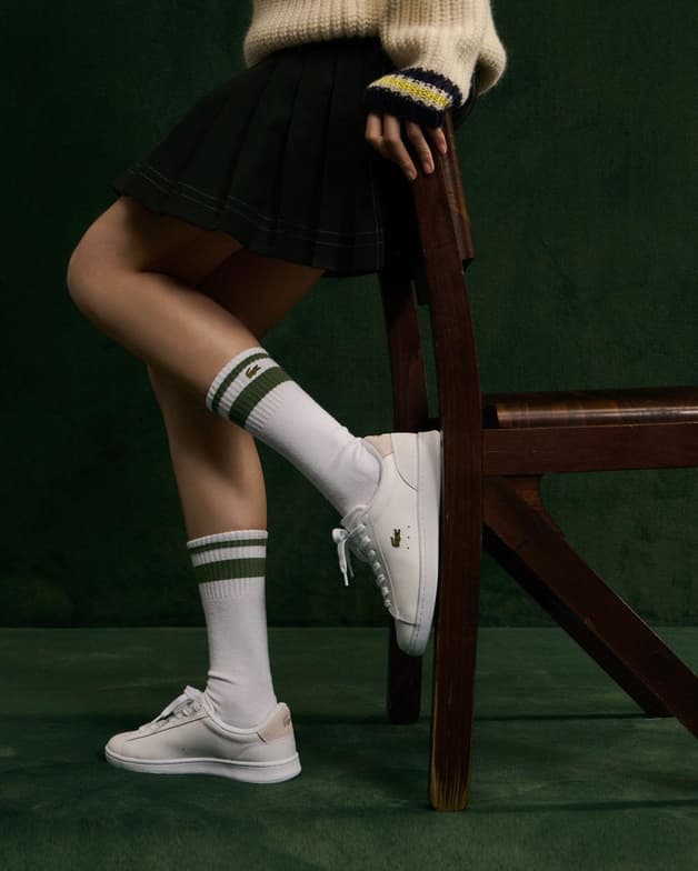 Zapatillas Lacoste Carnaby Set Leather blanco puro mujer - #8