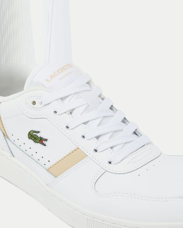 Zapatillas Lacoste T-Clip Set Crocodile Ortholite blanco naranja mujer - #5
