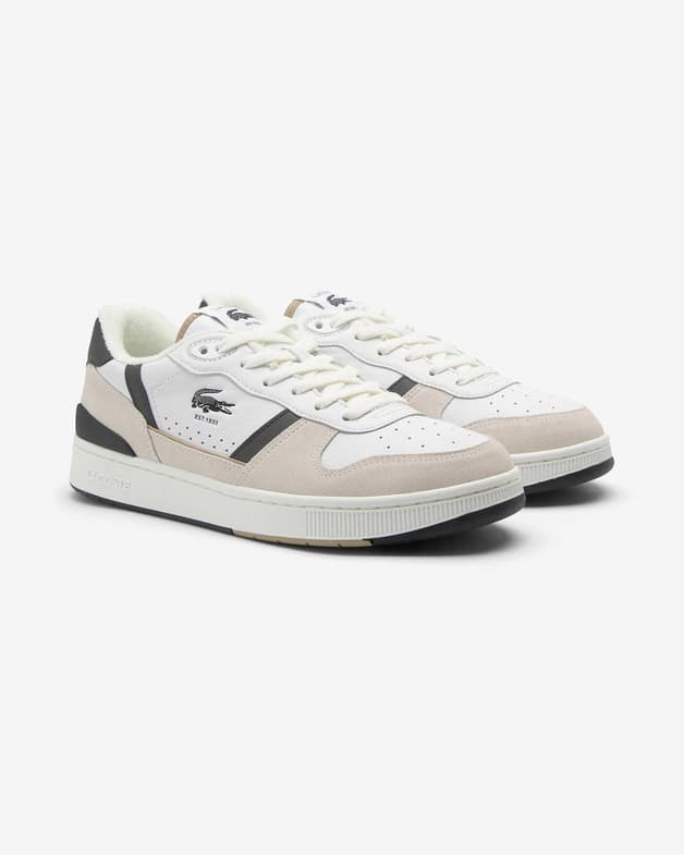 Zapatillas Lacoste T-Clip Set Leather blanco beige negro - #3