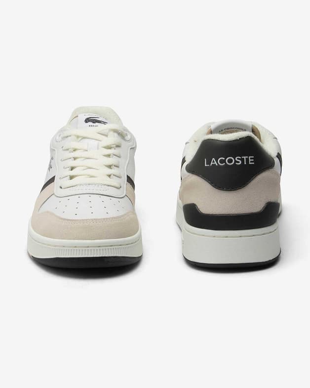 Zapatillas Lacoste T-Clip Set Leather blanco beige negro - #5