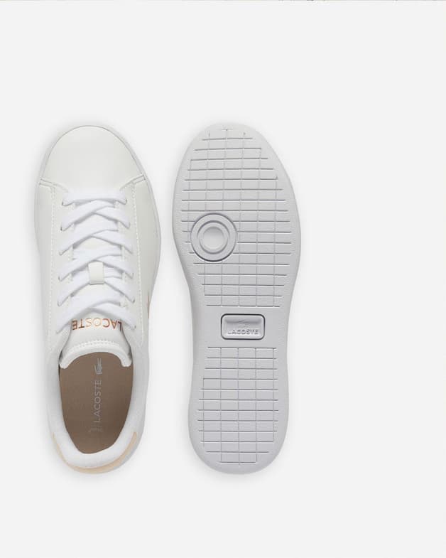 Zapatillas Lacoste Carnaby Set blanco naranja junior - #6
