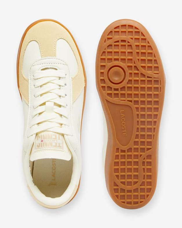 Zapatillas Lacoste Baseshot Pro Leather Colour blanco naranja mujer - #3