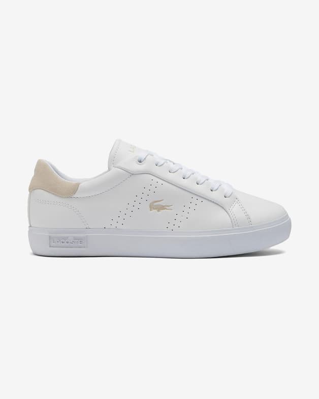 Zapatillas Lacoste Powercourt 2.0 blanco puro beige mujer - #1