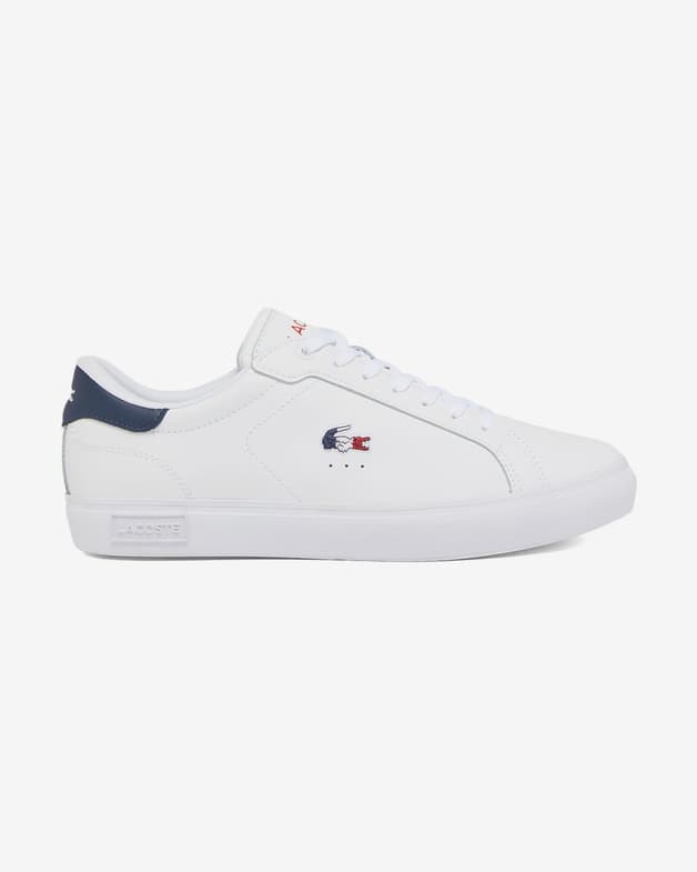Zapatillas Lacoste Powercourt Colour blanco puro azul - #1